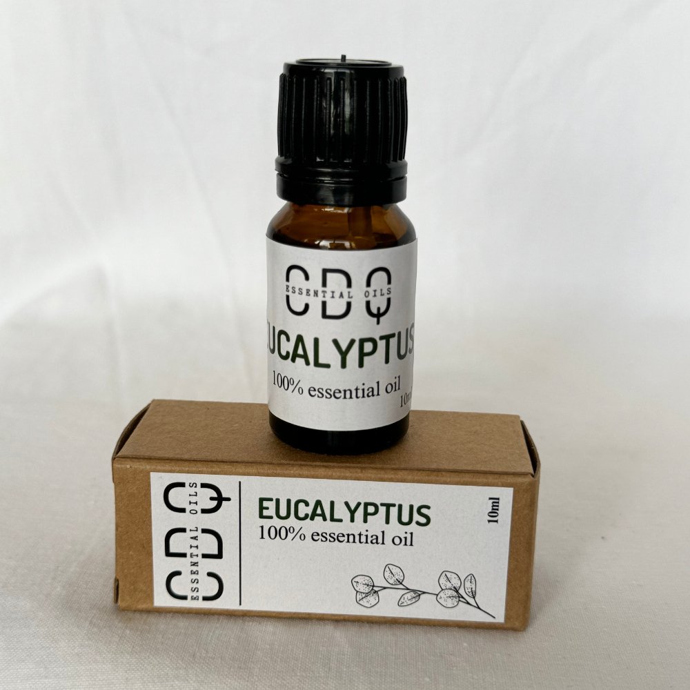 Eucalyptus Essential Oil bottle for Aromatherapy, Stress Relief, and Congestion Support