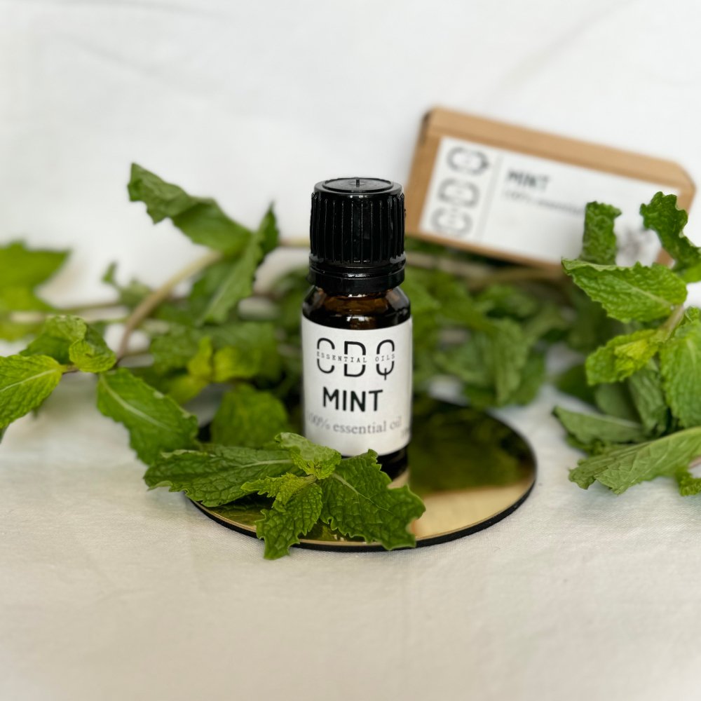 Mint Essential Oil Bottle from HappyRuH for Headache and Focus
