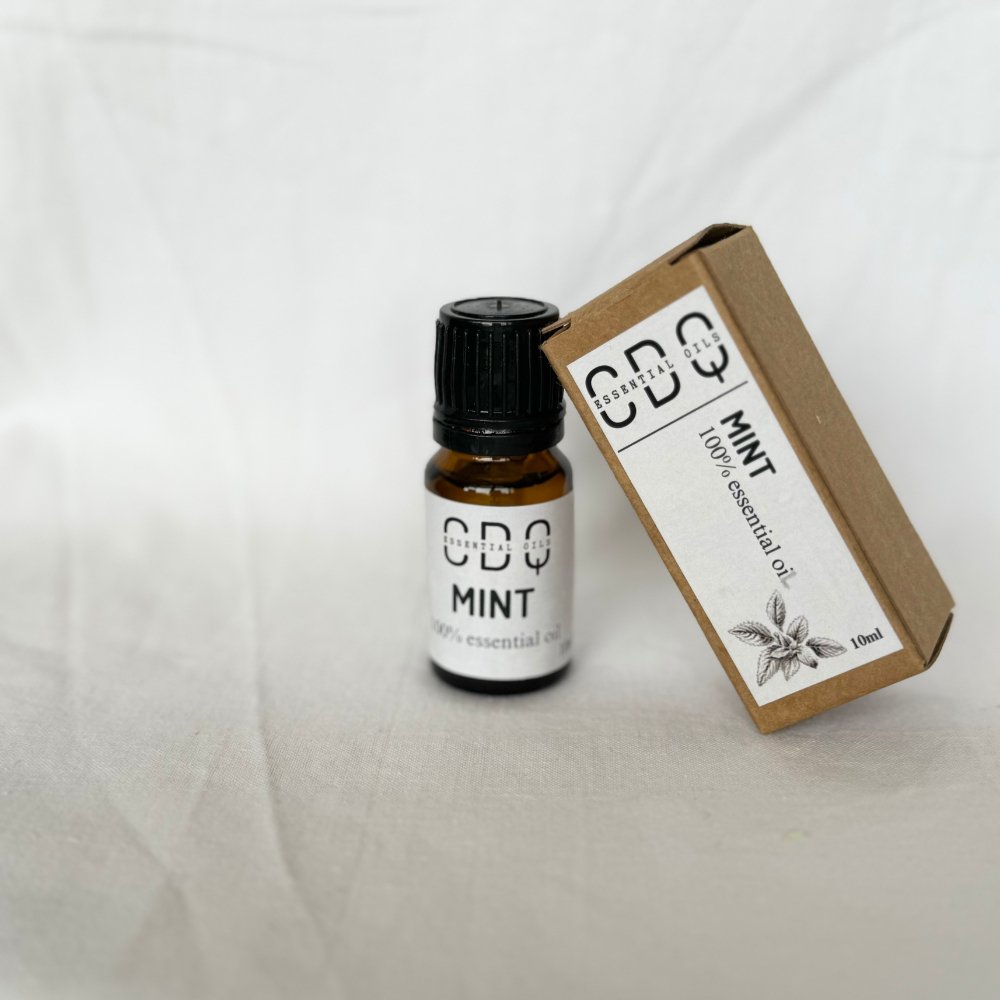 Mint Essential Oil Bottle from HappyRuH for Headache and Focus