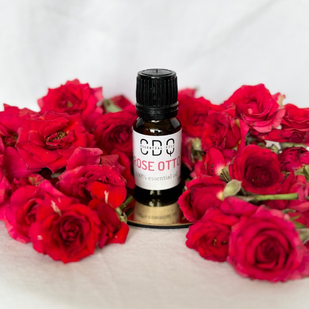 Rose Otto Essential Oil Bottle for Skincare and Aromatherapy