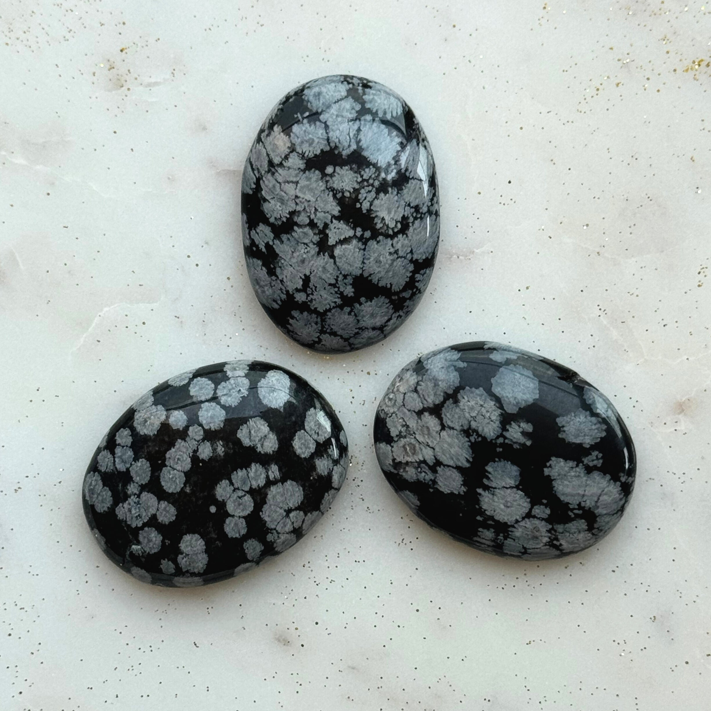 Palmstone - Snowflake Obsidian - HappyRuH