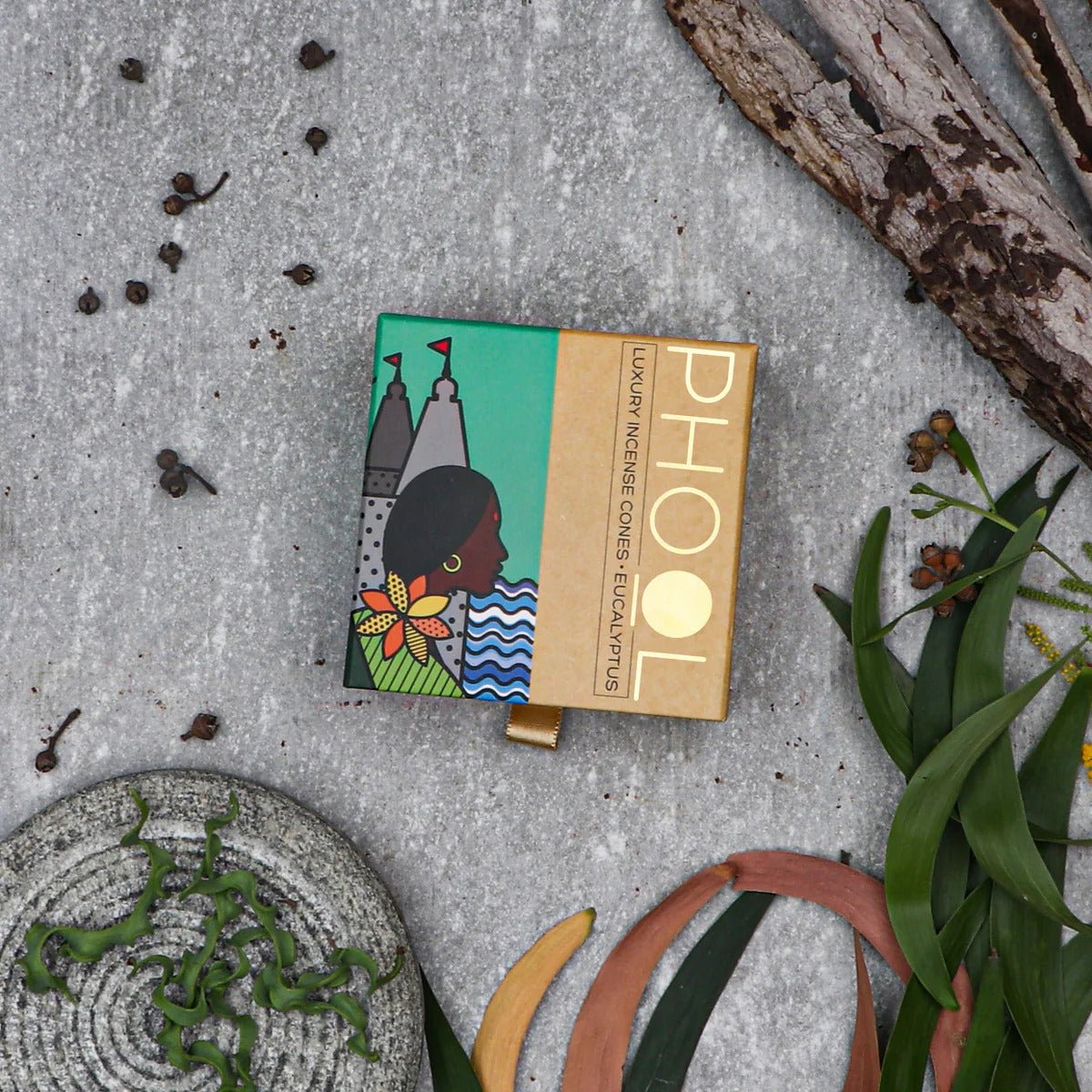 PHOOL NATURAL INCENSE CONES - EUCALYPTUS - HappyRuH