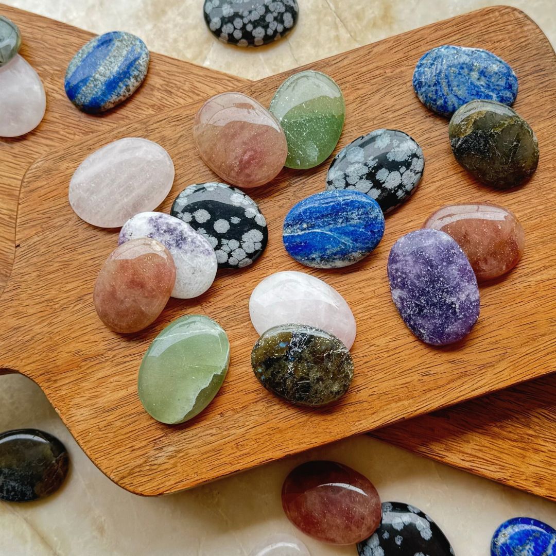Authentic Healing Palm Stones for Meditation, Energy & Balance | HappyRuH