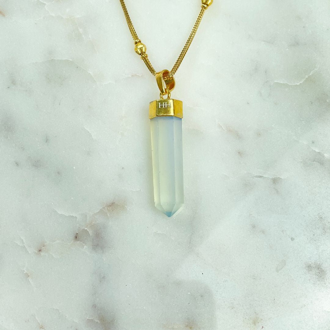 Gold Pendant - Opalite