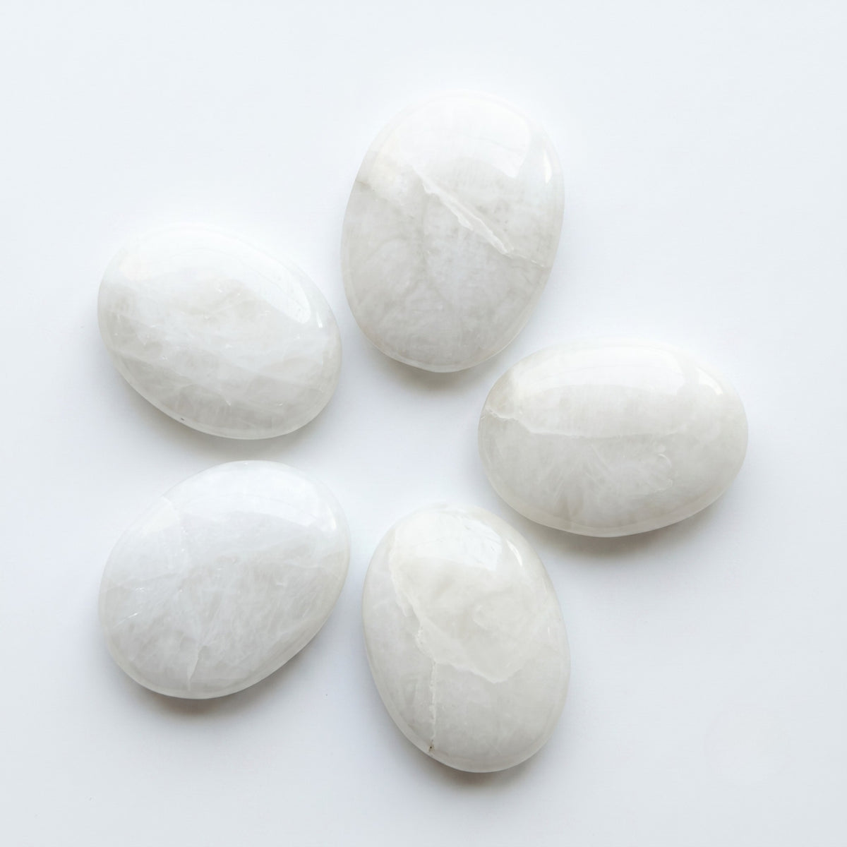 Palmstone - Snow Quartz (White Agate)