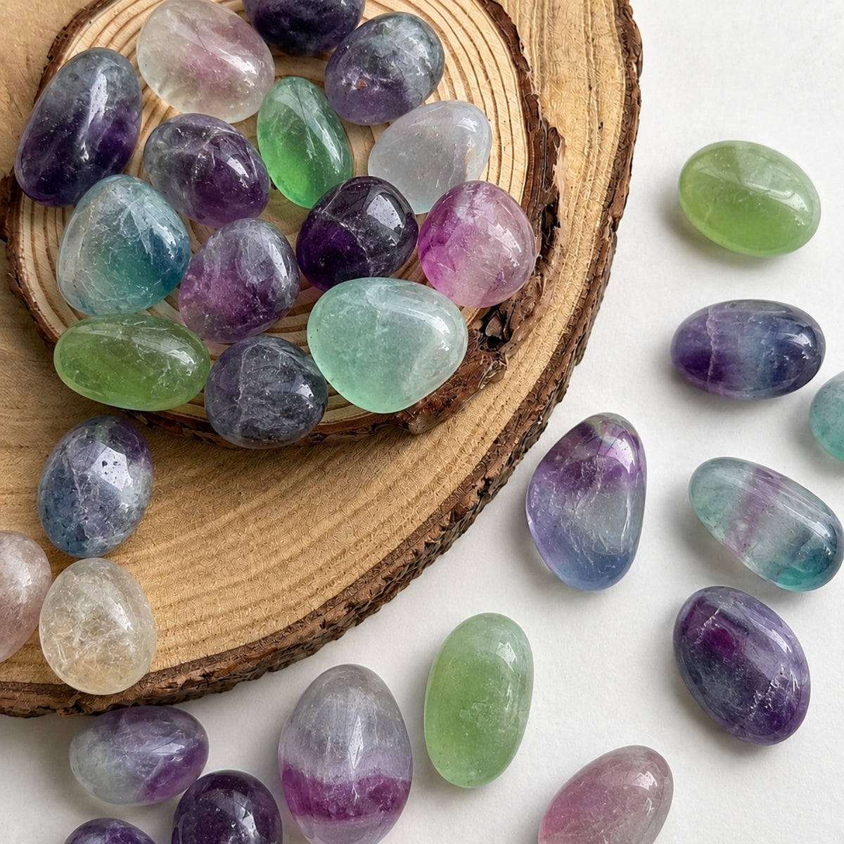 Tumbled Crystal - Flourite Multi