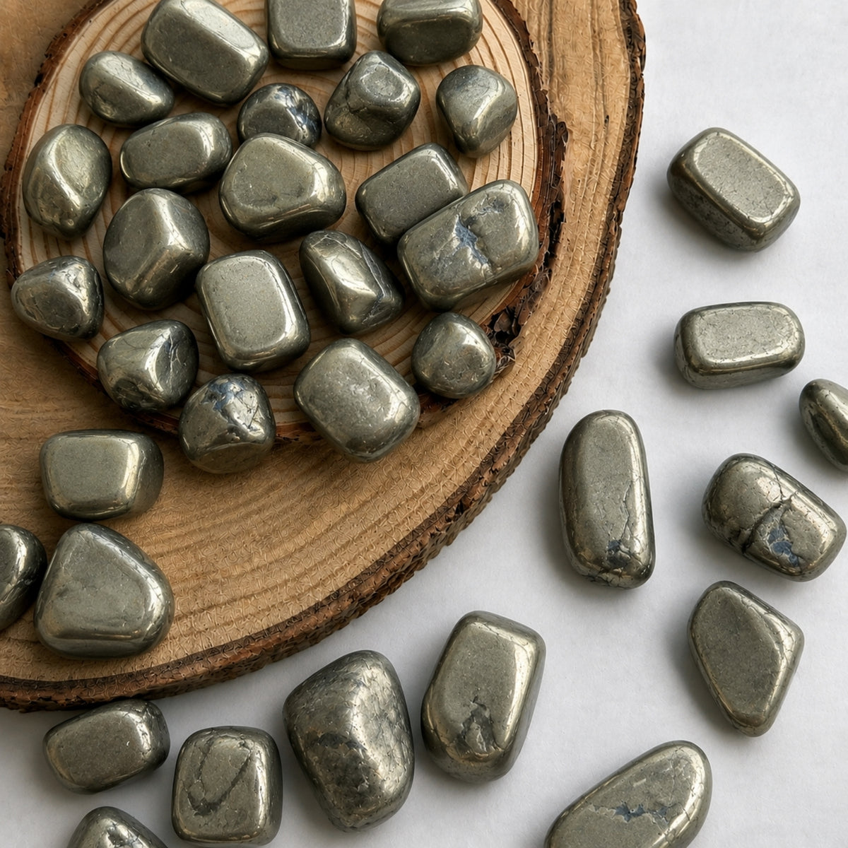 Tumbled Crystal - Pyrite