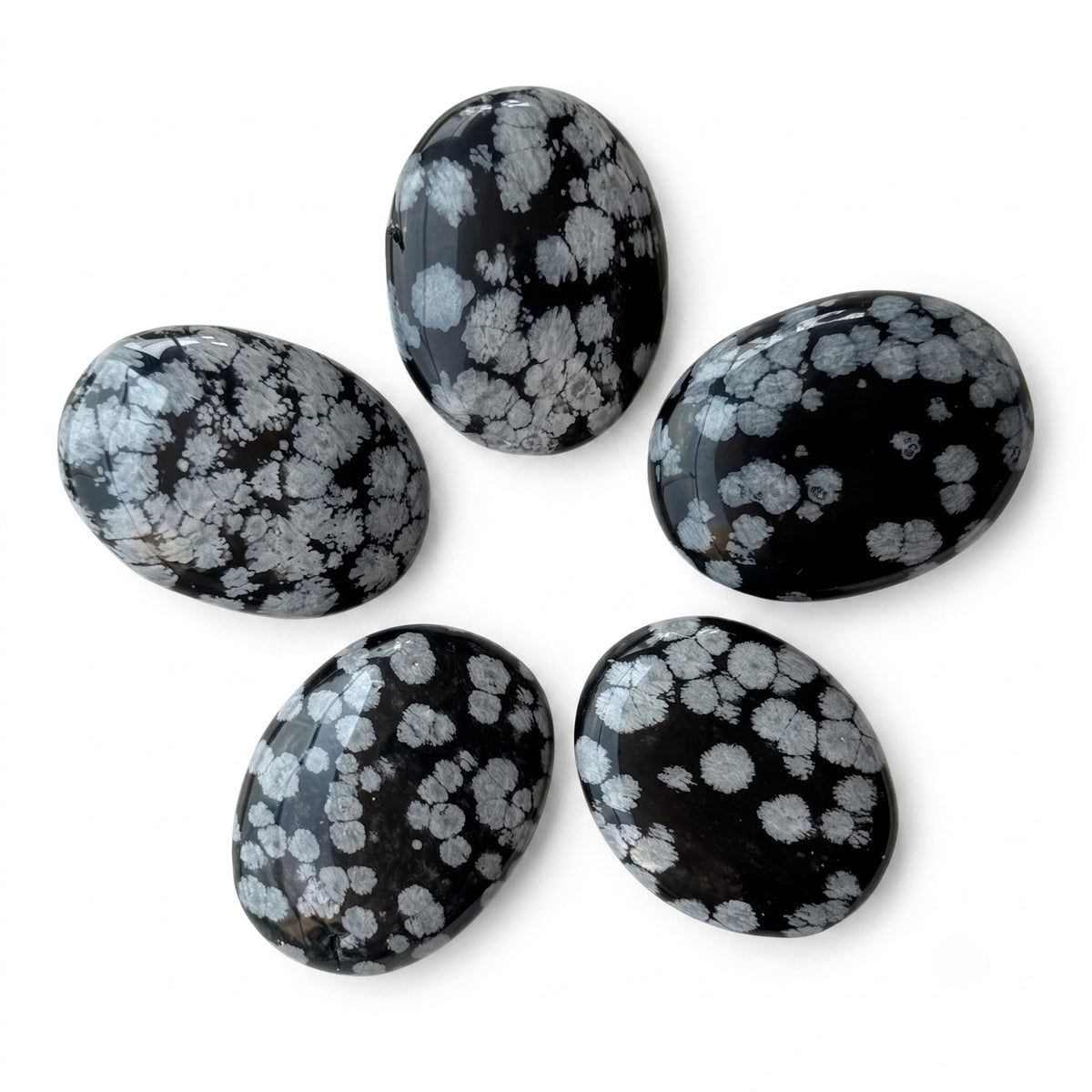 Palmstone - Snowflake Obsidian