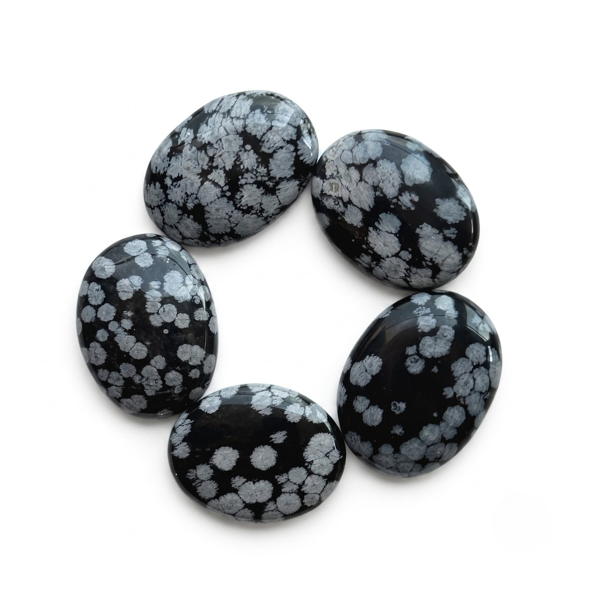 Palmstone - Snowflake Obsidian