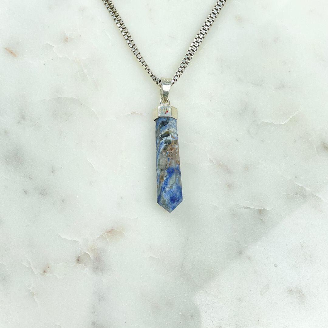 Silver Pendant - Lapis Lazuli