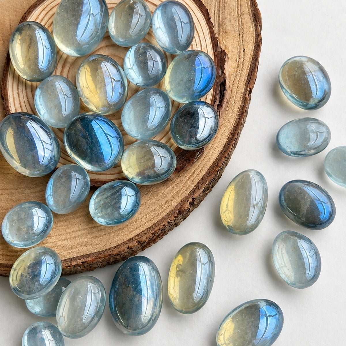 Tumbled Crystal - Angel Aura Blue
