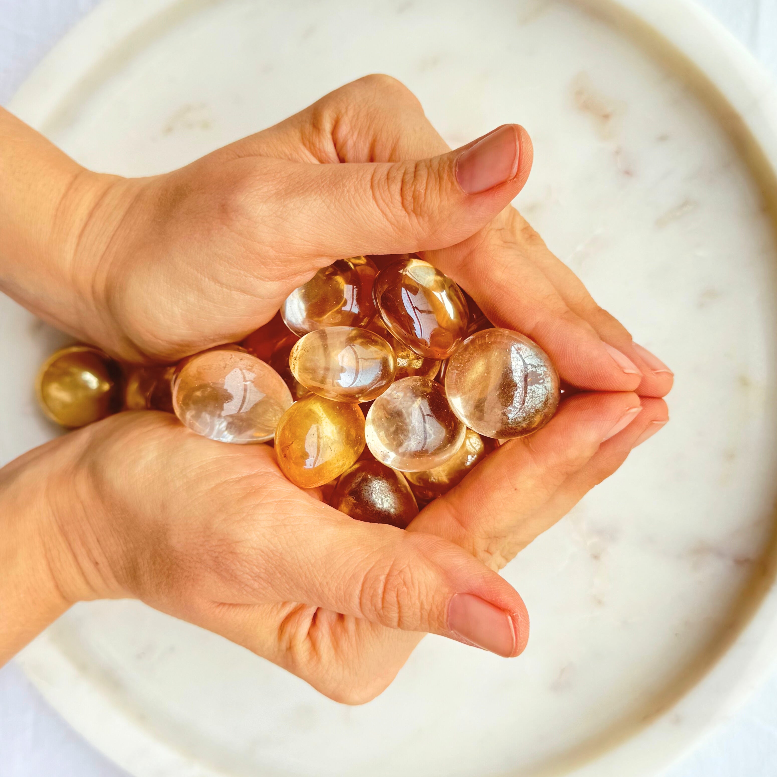 Tumbled Crystal - Angel Aura Citrine