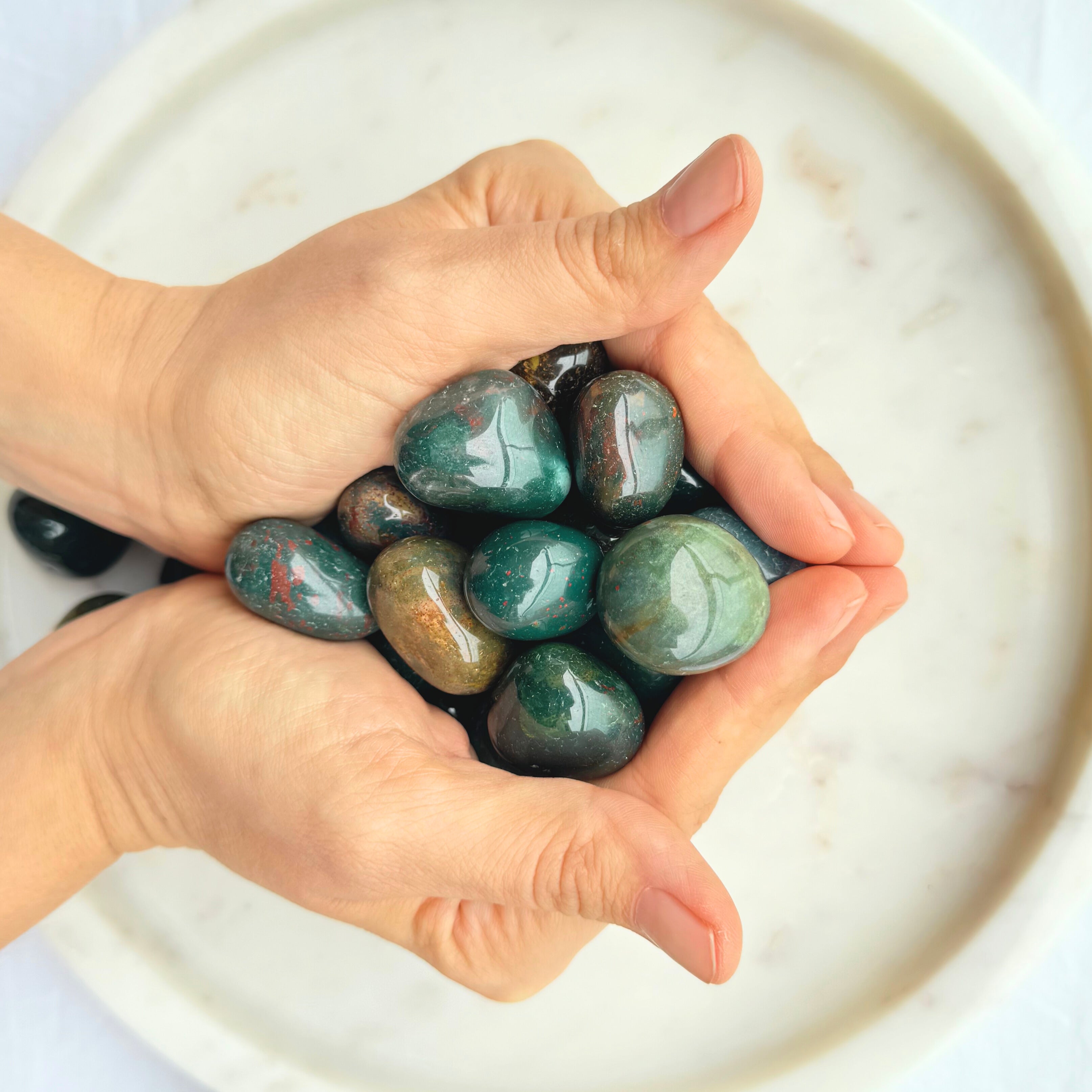 Tumbled Crystal - Dragon Bloodstone (Jasper)