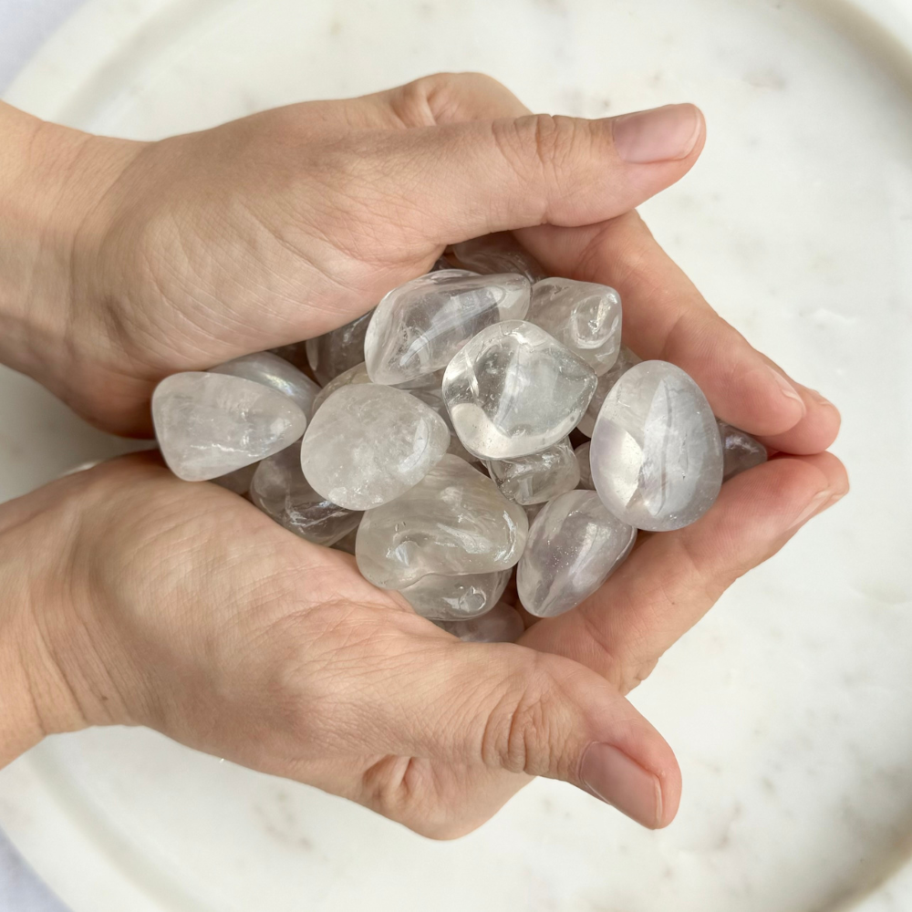 Tumbled Crystal - Angel Aura Clear Quartz