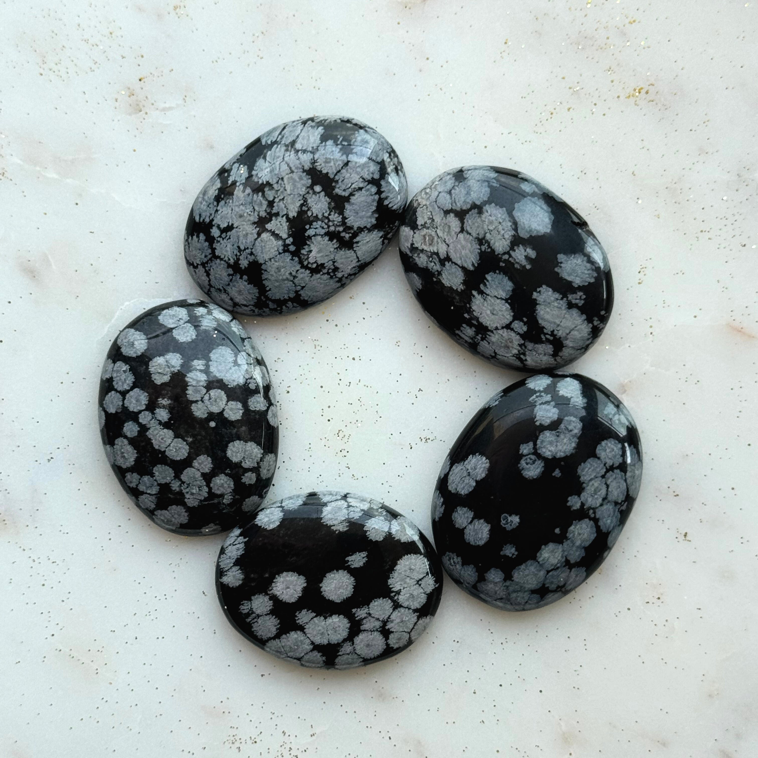 Palmstone - Snowflake Obsidian - HappyRuH